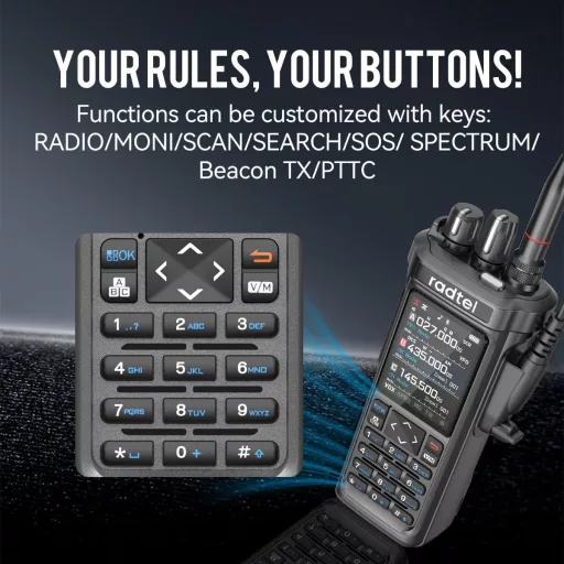 Radtel RT-950 PRO amatőr rádió GPS/APRS 10W walkie talkie hosszú hatótáv