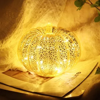   DAZZTIME Világító Tökdekoráció Őszi Dekoráció Halloween Asztal Díszítés