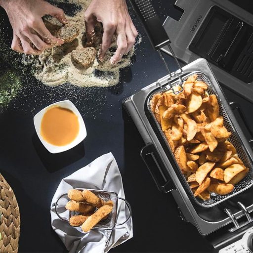 Cecotec Cleanfry 3L rozsdamentes elektromos mélysütő 2000W szűrővel