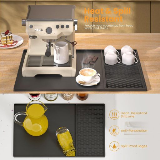 Jukibole szilikon kávégép alátét 60x40cm csúszásmentes hőálló mosogatógépben mosható