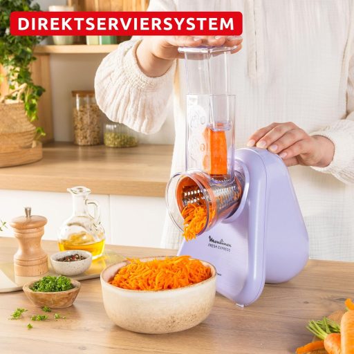 Moulinex Fresh Express DK8546E0 elektromos zöldségreszelő 4az1-ben lila
