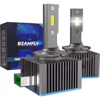   BEAMFLY D3S LED fényszóró izzó 110W 36000LM, 500% fényerő, D1S HID xenon helyettesítő, 2 db