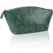 Lvjkes vízálló PU bőr sminkpárna zöld retro utazási szervezőtáska cipzárral