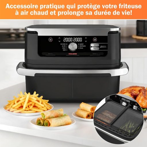 Woobroo Ninja AF500EU 4L légfryer szilikon védőhálóhoz - Fröccsenésvédelem