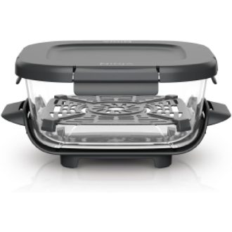   Ninja CRISPi 1.4L üveg edény Snap Lock fedéllel, hőálló légfritezes tál tároláshoz