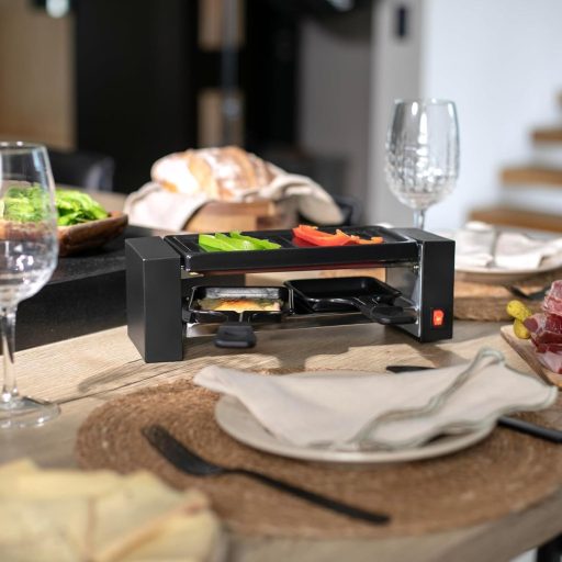 Livoo Raclette Grill 400W 2 személyes szürke asztali grillsütő