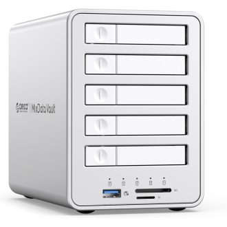   ORICO 5 csatornás RAID merevlemez ház 2.5" SATA SSD/HDD-hez USB 3.2 Gen 2