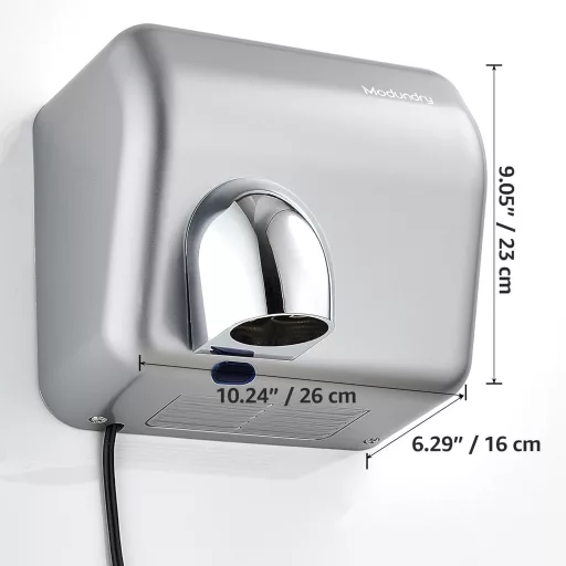 Modundry 2300W Automata Kézszárító, Fali Szerelésű Fürdőszobai Szárító, 5-7 Másodperc