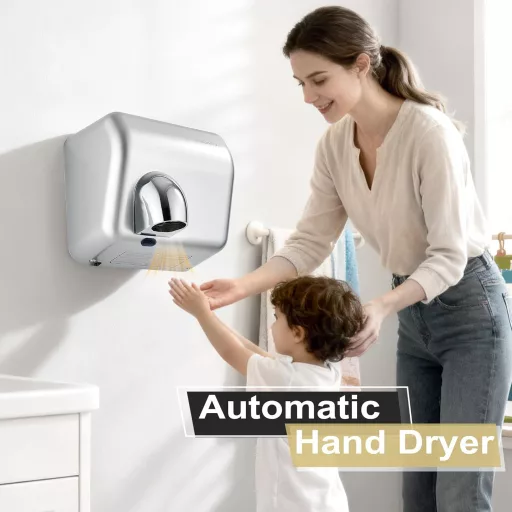 Modundry 2300W Automata Kézszárító, Fali Szerelésű Fürdőszobai Szárító, 5-7 Másodperc