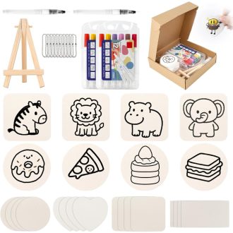   VEGCOO Magic Puffy Paint 48 részes 3D festékszett gyerekeknek 12 szín markőrral