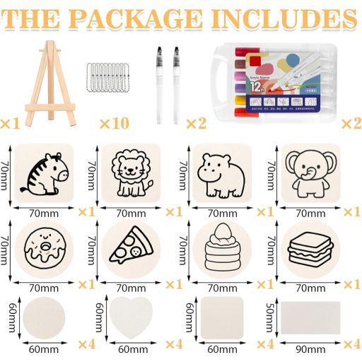 VEGCOO Magic Puffy Paint 48 részes 3D festékszett gyerekeknek 12 szín markőrral