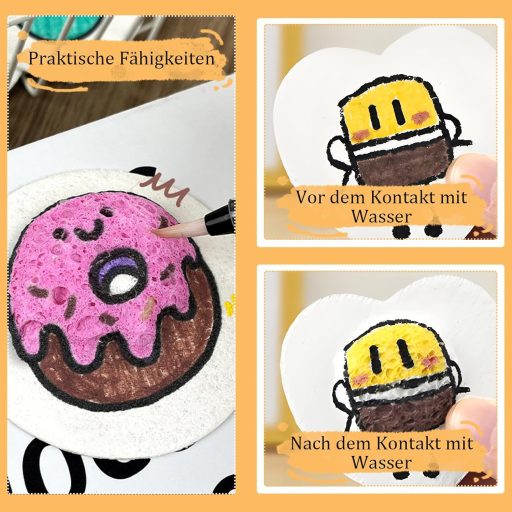 VEGCOO Magic Puffy Paint 48 részes 3D festékszett gyerekeknek 12 szín markőrral