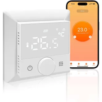   Termostat inteligent WiFi KETOTEK pentru centrală și încălzire în pardoseală, compatibil cu Alexa