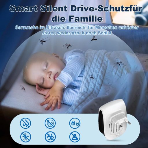 Schlafhimmel Ultrazvukový odpudzovač roztočov 2ks do spálne a obývačky