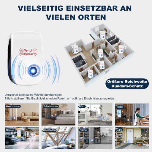 Schlafhimmel Ultrazvukový odpudzovač roztočov 2ks do spálne a obývačky