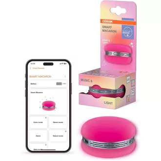  Osram Smart Macaron Bluetooth hangszóró forgó RGB LED fénnyel, zenesynch és app időzítővel