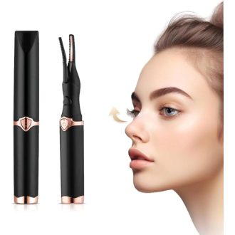   Elektrická vyhrievaná kefka na mihalnice Zebbyee, 3 úrovne teploty, USB nabíjacia kulma na mihalnice pre všetky typy mihalníc