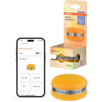   Osram Smart Macaron Bluetooth hangszóró forgó RGB LED fénnyel narancssárga