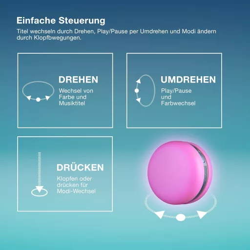 Osram Smart Macaron Bluetooth hangszóró forgó RGB LED fénnyel narancssárga