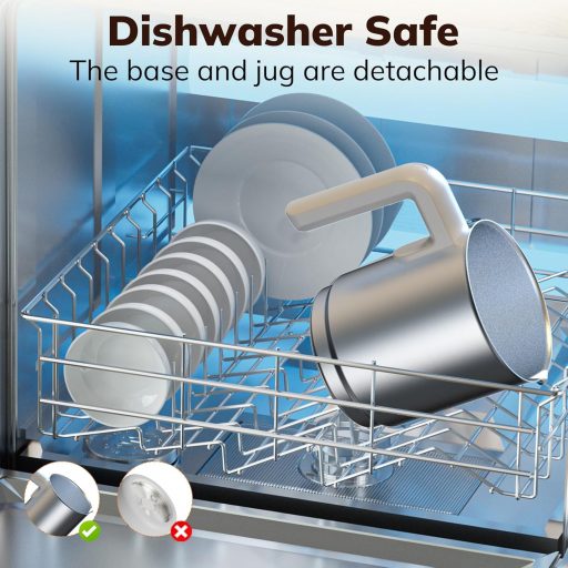 Morpilot 6 az 1-ben elektromos tejhabosító, 130-500 ml, 600 W, rozsdamentes acél