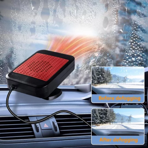 Chuankefanxing 12V 200W autófűtő páramentesítő 360° forgatható hűtés-fűtés