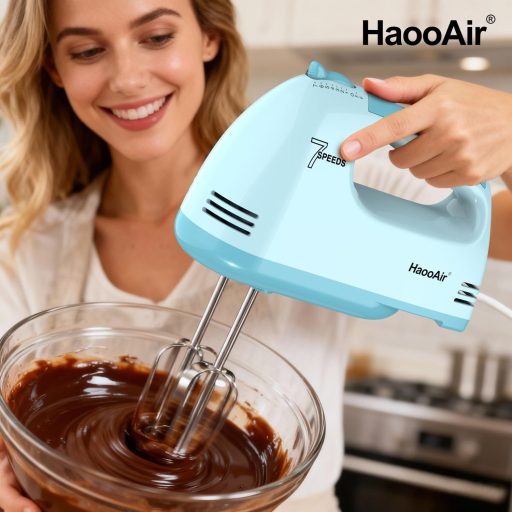 Haooair Elektromos Kézi Mixer 7 Fokozat Kompakt Habverő Mosogatógépben Mosható