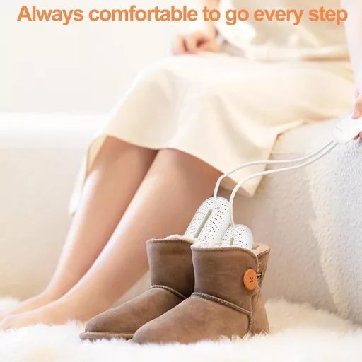 Uscător electric de încălțăminte Taechalingo cu lumină UV, pliabil, pentru încălțăminte și mănuși