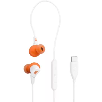   Káblové športové slúchadlá JBL Endurance Run 3, vodoodolné IP65, biele