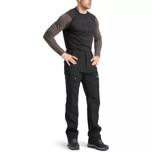 Moosehill férfi vízálló softshell téli nadrág meleg béléssel síeléshez