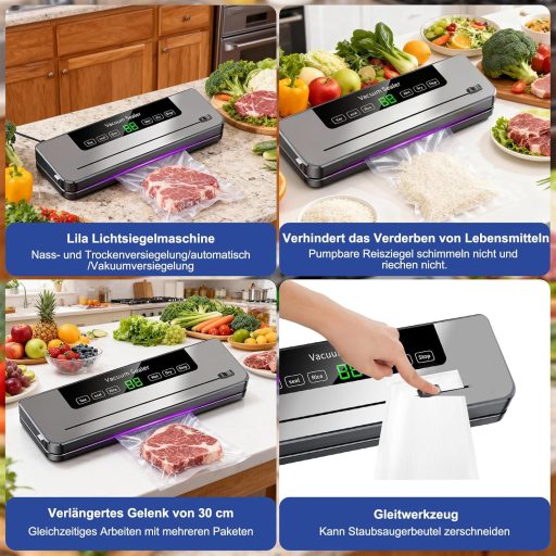 ZLXHDL 5 az 1-ben vákuumozó 50 tasakkal száraz és nedves módhoz