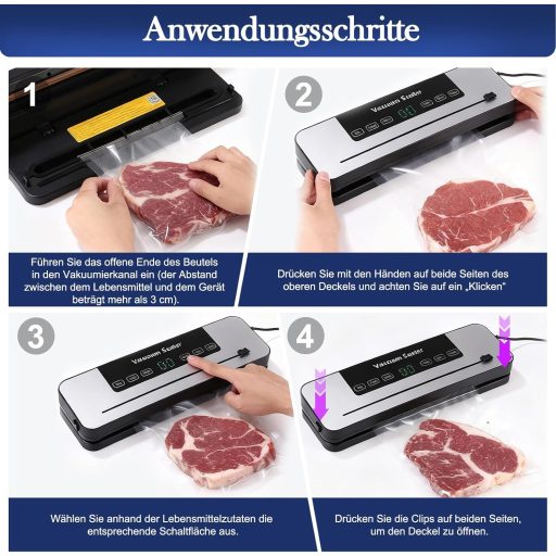 ZLXHDL 5 az 1-ben vákuumozó 50 tasakkal száraz és nedves módhoz