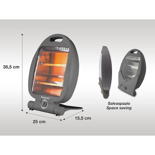 BEPER 800W Elektromos Kvarcradiátor Hordozható Fűtőtest Alacsony Fogyasztás