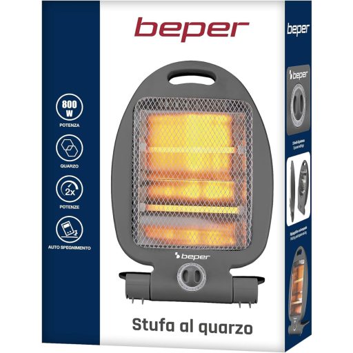 BEPER 800W Elektromos Kvarcradiátor Hordozható Fűtőtest Alacsony Fogyasztás