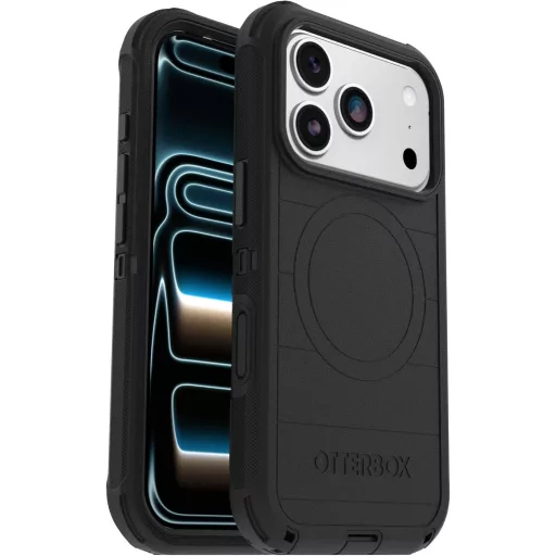 OtterBox iPhone 17 Pro Defender Pro Series tok fekete, erős és tartós