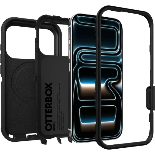 OtterBox iPhone 17 Pro Defender Pro Series tok fekete, erős és tartós
