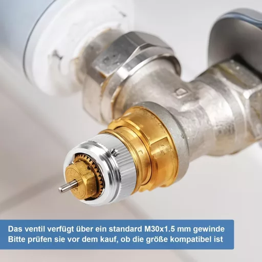 prota M30x1.5 Radiátor Termosztát Adapter Rozsdamentes Acél 4db Fűtési Szelep Adapter