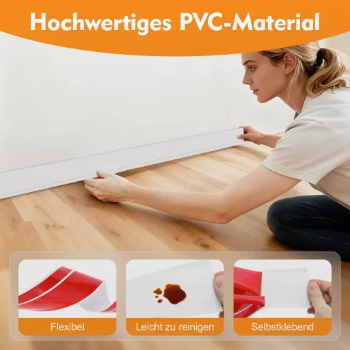 Chicosy öntapadós szegélylécek 6m PVC fehér 50x20mm