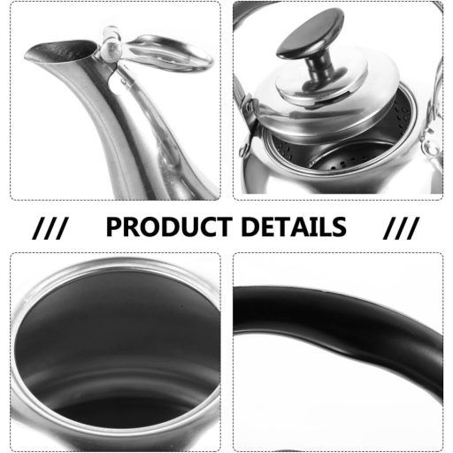 Cabilock 1L rozsdamentes acél síppal ellátott vízforraló szűrővel