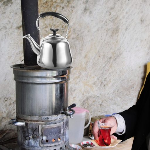 Cabilock 1L rozsdamentes acél síppal ellátott vízforraló szűrővel