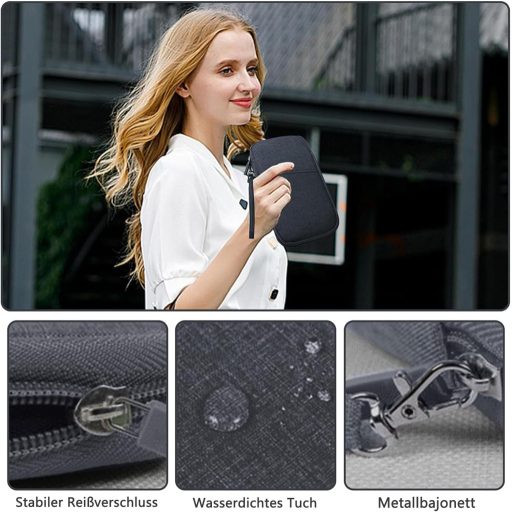 HSYTEK Utazási Dokumentumtartó 8 Zsebbel, Vízálló Útlevéltok, Családi Utazásszervező