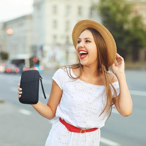 HSYTEK Utazási Dokumentumtartó 8 Zsebbel, Vízálló Útlevéltok, Családi Utazásszervező