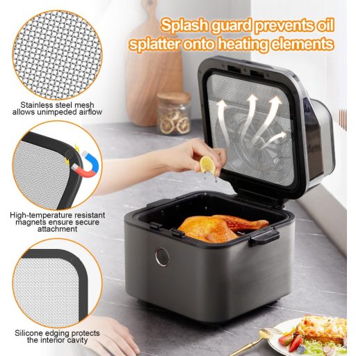 Dbuwqips 4 részes légfritőz kiegészítő szett Cosori Turbo Tower Pro-hoz szilikon sütőformákkal