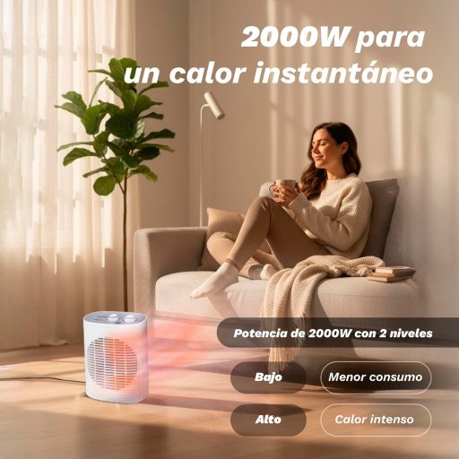 Grunkel CF-2000LINE 2000W Ventilátoros Hősugárzó Termosztáttal és LED Kijelzővel