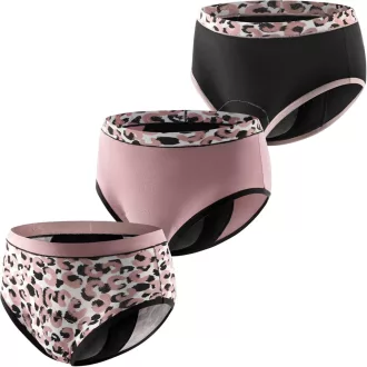   CARER 3 chiloți pentru incontinență feminină cu absorbție de 120 ml, mărimea M, multicolor - M, Multicoloured