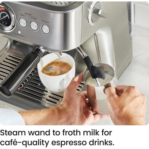 Chefman Crema Supreme 15 bar espresso kávéfőző tejhabosítóval és kávéőrlővel