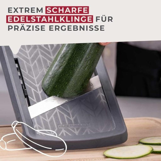 Fackelmann rozsdamentes zöldségvágó 4 fokozatú szeletelővel és maradék tartóval