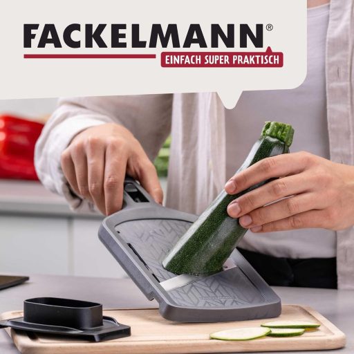 Fackelmann rozsdamentes zöldségvágó 4 fokozatú szeletelővel és maradék tartóval
