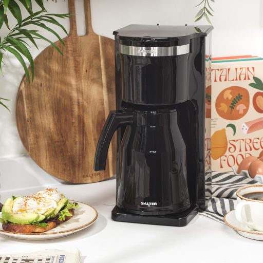 Salter Thermobrew Filteres Kávéfőző 8 Csésze, 1L Termikus Üveg, 5 Órás Hőtartás