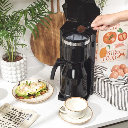Salter Thermobrew Filteres Kávéfőző 8 Csésze, 1L Termikus Üveg, 5 Órás Hőtartás