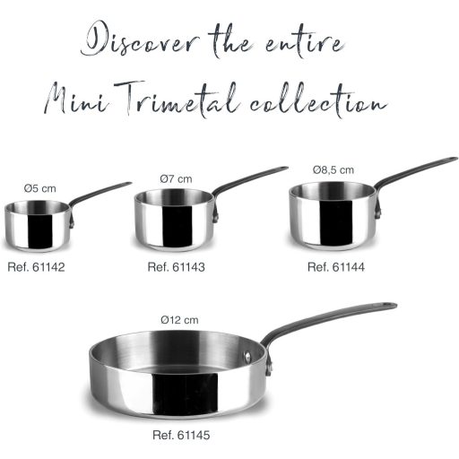 Lacor Mini Tri-Metal Rozsdamentes Acél Edény 270ml Titán Bevonattal